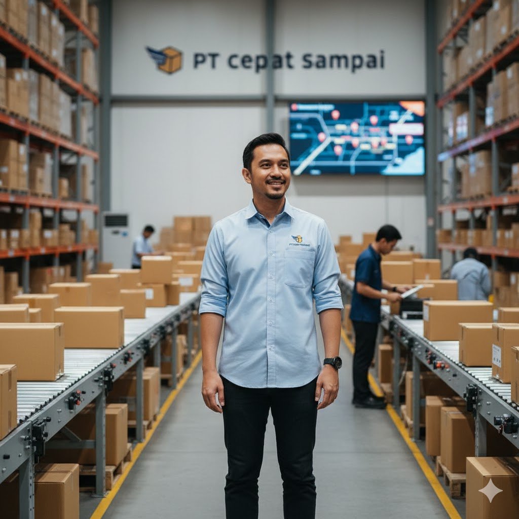 Bapak Rian H. Manager Operasional PT Cepat Sampai